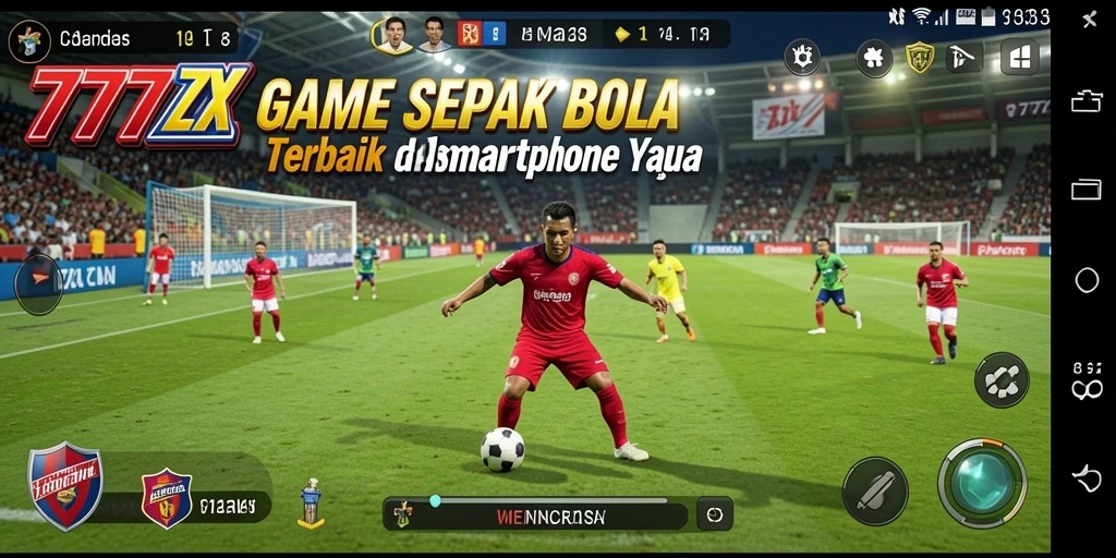 Gameplay seru <strong>777ZX</strong> dengan aksi sepak bola mendebarkan.