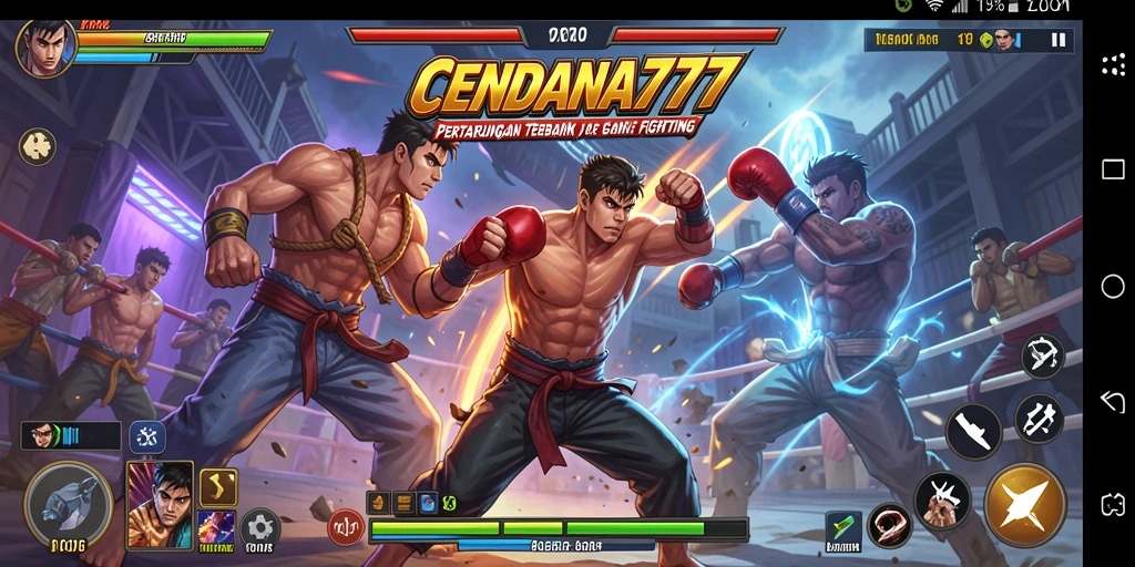 Visual gameplay CENDANA777 yang mendebarkan saat pertarungan berlangsung.