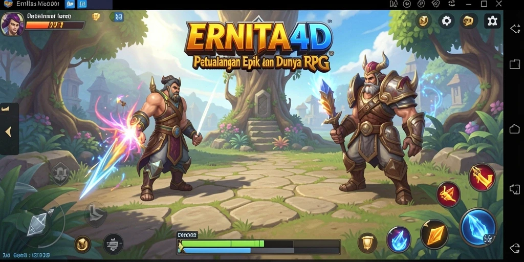 Tampilan gameplay seru dalam petualangan RPG ERNITA4D.