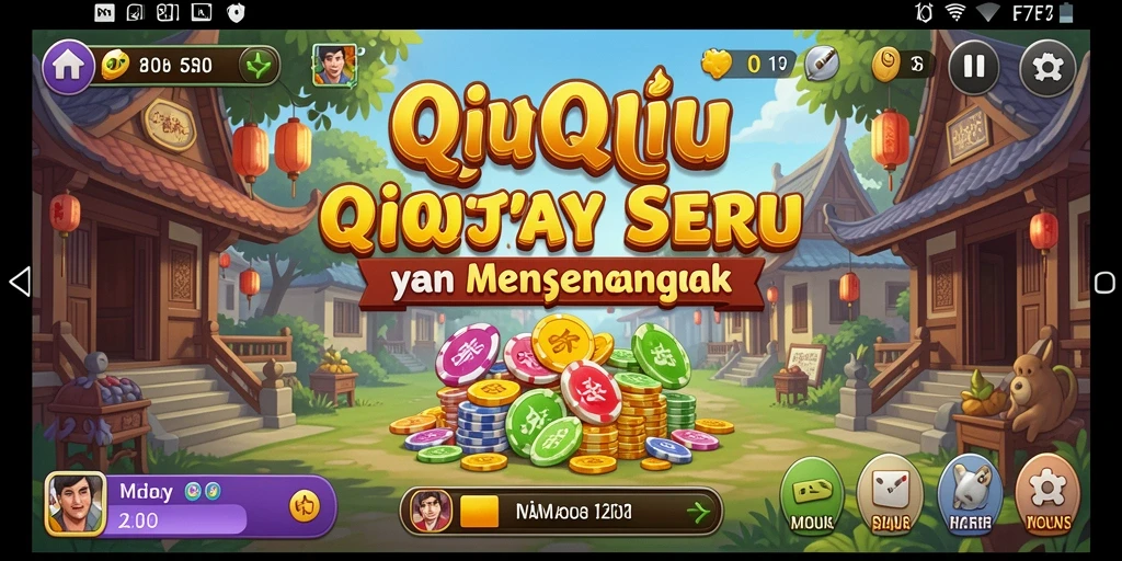Screenshot gameplay F7F7 menunjukkan suasana seru permainan QiuQiu.