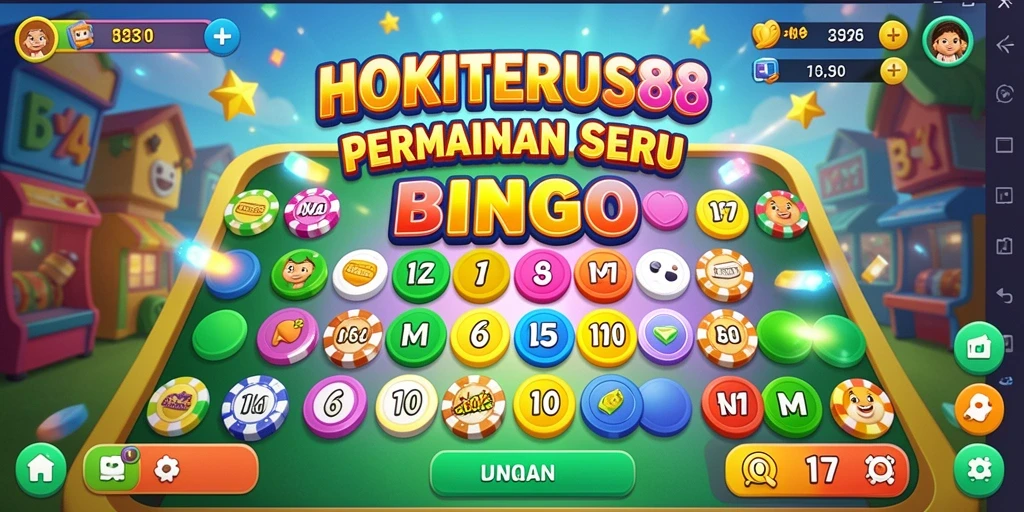 Tampilan menarik gameplay bingo HOKITERUS88.