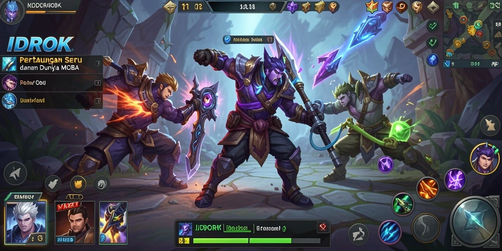 Tampilan gameplay IDROK yang mendebarkan dan penuh aksi.