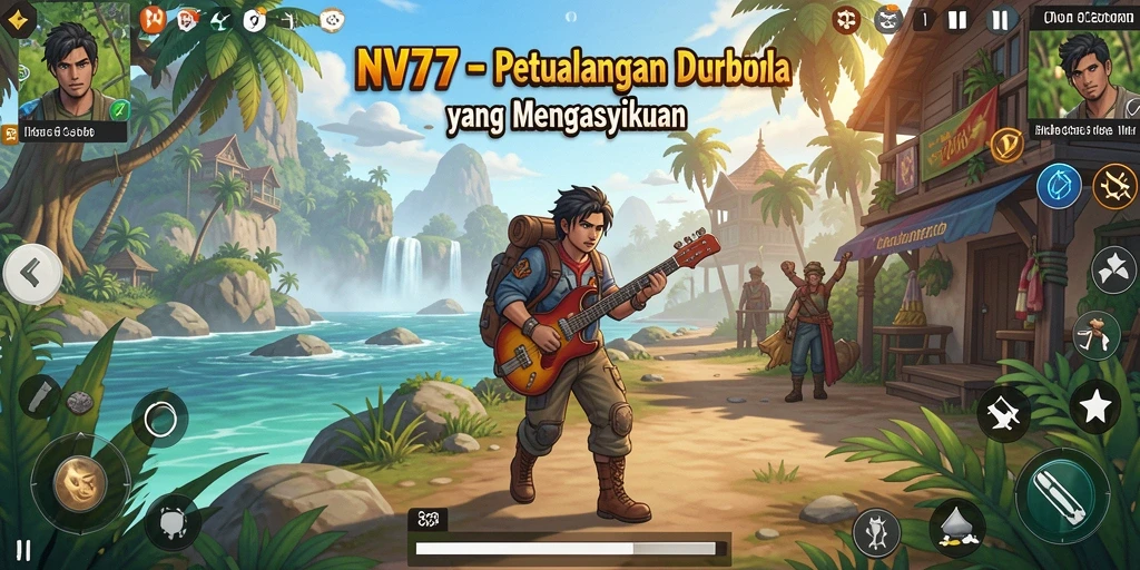 Tampilan gameplay NV77 yang menakjubkan dalam dunia terbuka.