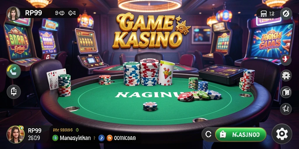Tampilan gameplay seru dari aplikasi game Kasino RP99.
