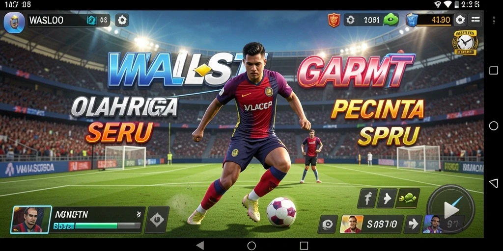 Screenshot gameplay WASLOT menampilkan aksi olahraga yang seru dan mendebarkan.