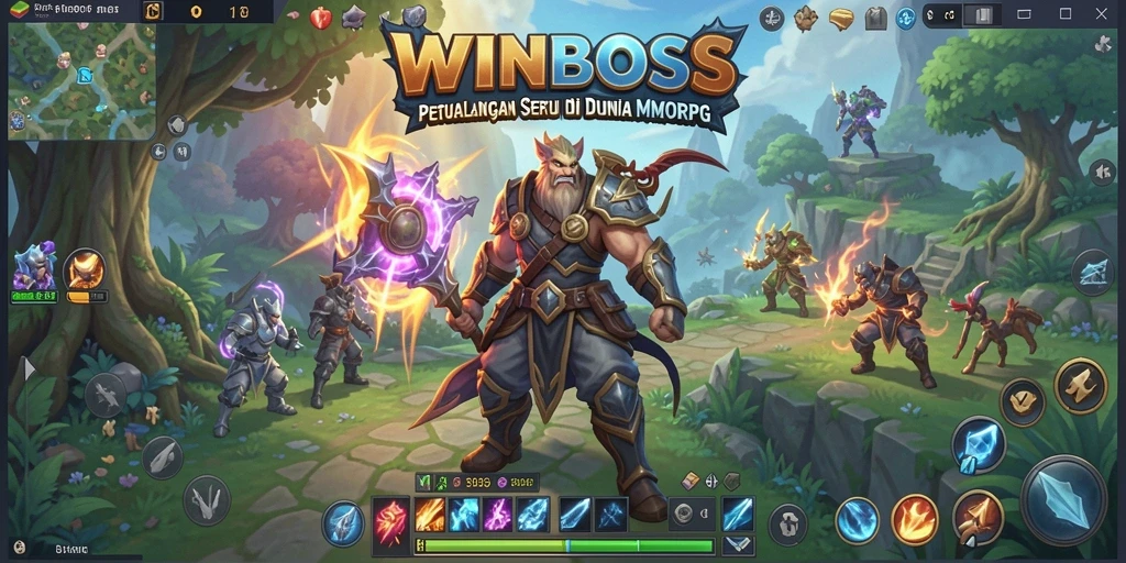 Tampilan gameplay MMORPG yang mengasyikkan dan menantang.